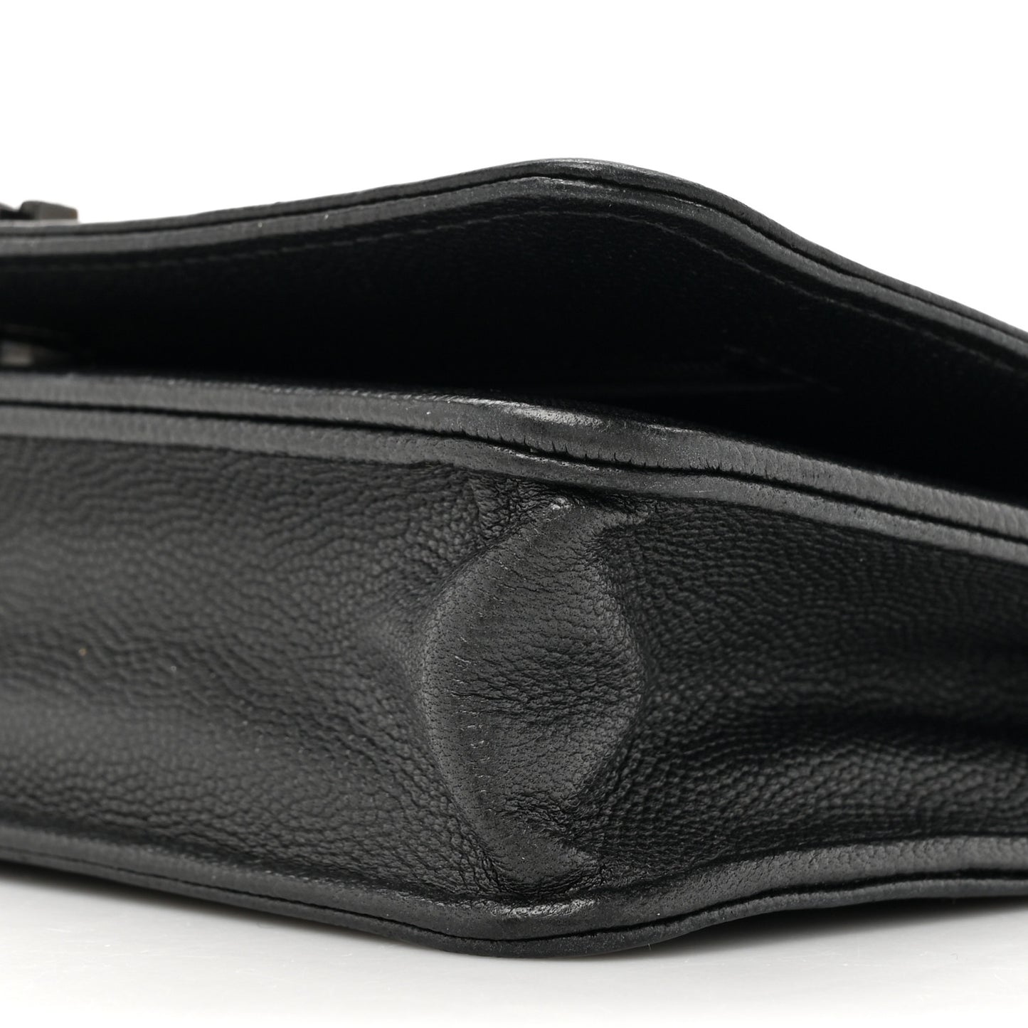 Caviar Quilted Boy Wallet On Chain WOC So Black