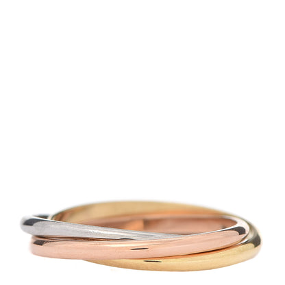 Cartier 18K Pink Yellow White Gold Extra Small Trinity Ring 49 4.75 3 of 5