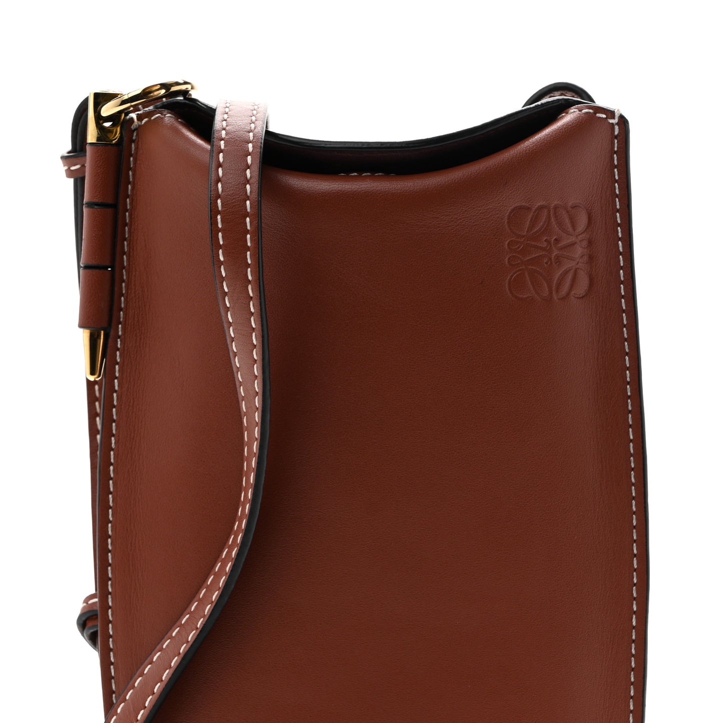 Smooth Calfskin Gate Pocket Rust