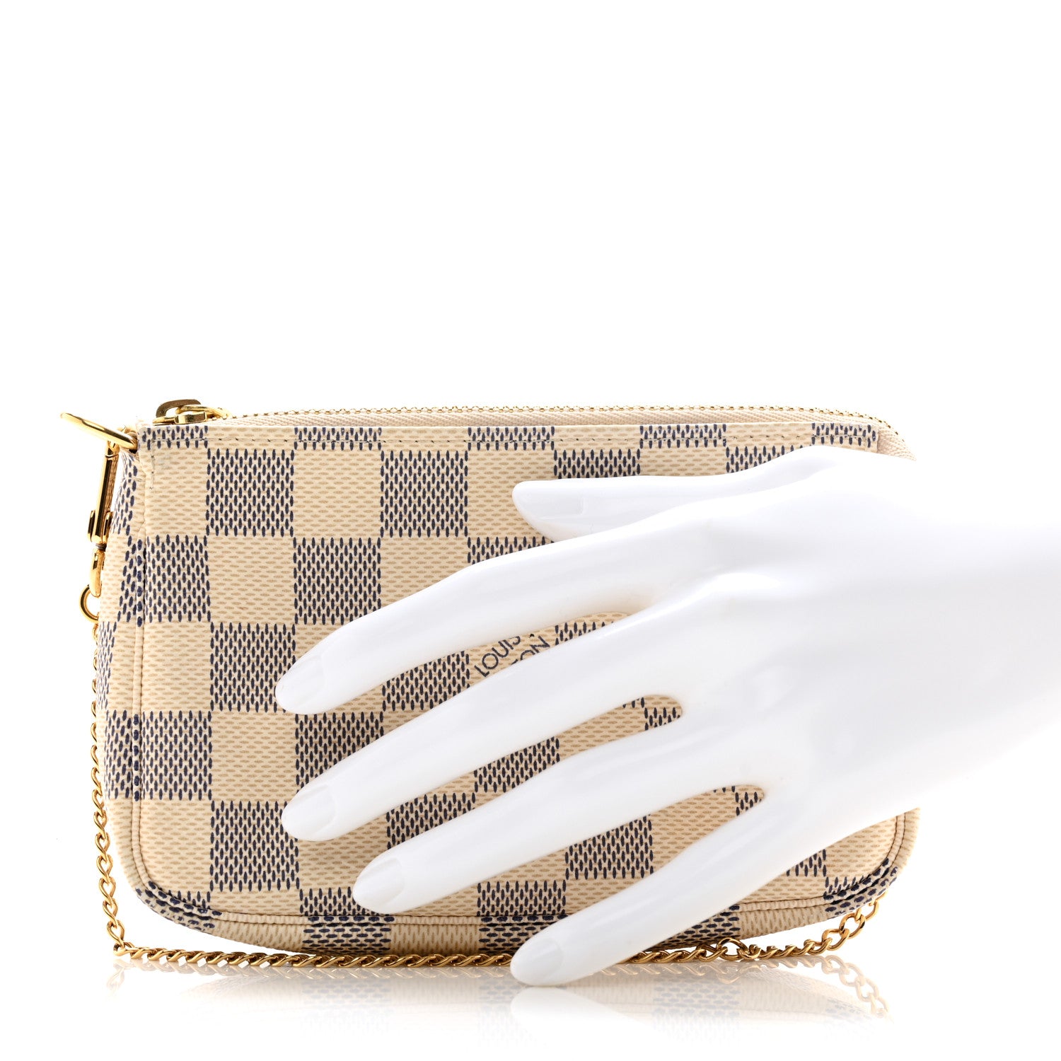 Louis Vuitton Damier Azur Mini Pochette Accessories 2 of 9
