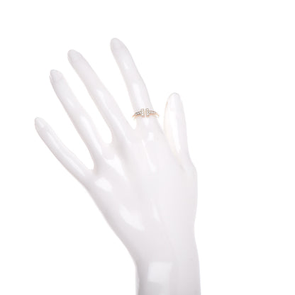 Tiffany 18K Rose Gold Diamond T Wire Ring 49 5 2 of 6