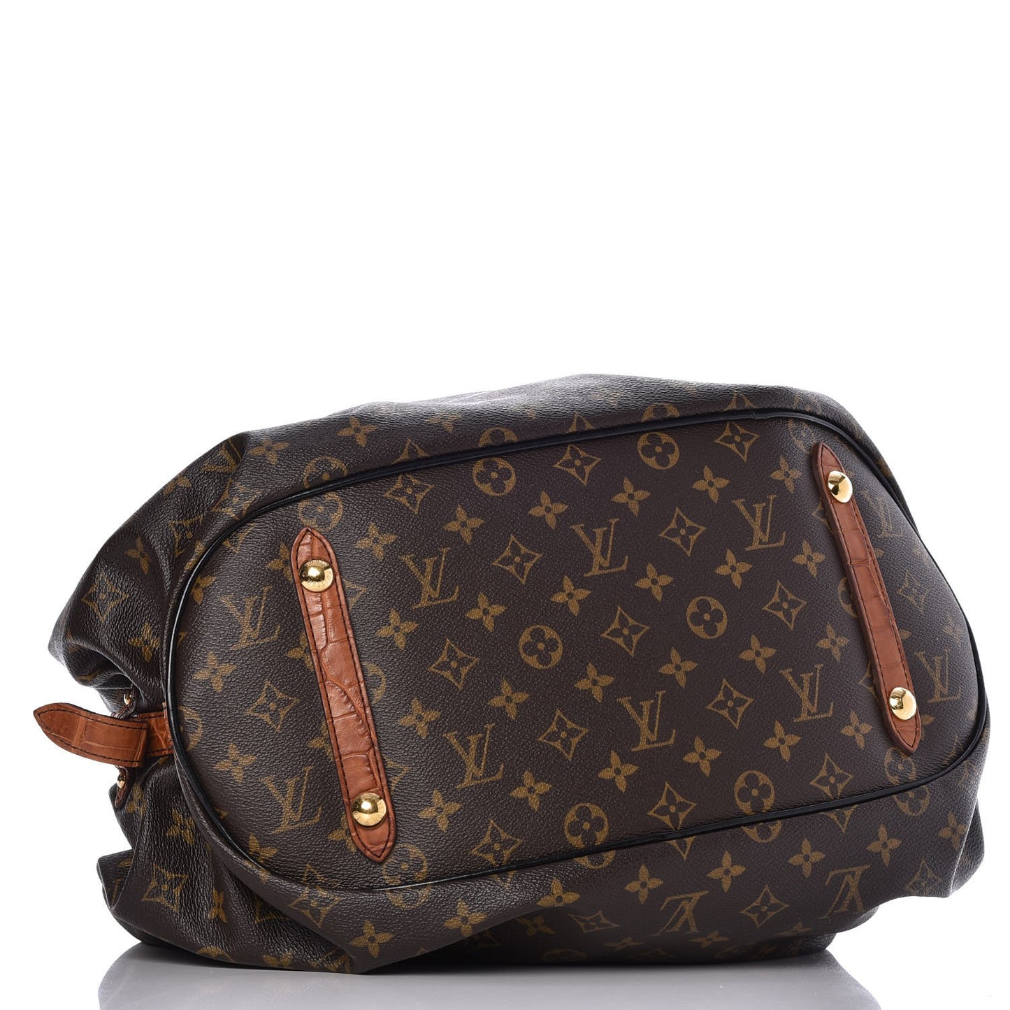 Monogram Mahina XL Crocodile Trim Tote