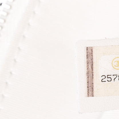 Chanel Crumpled Calfskin PVC Quilted Flap White 8 of 10