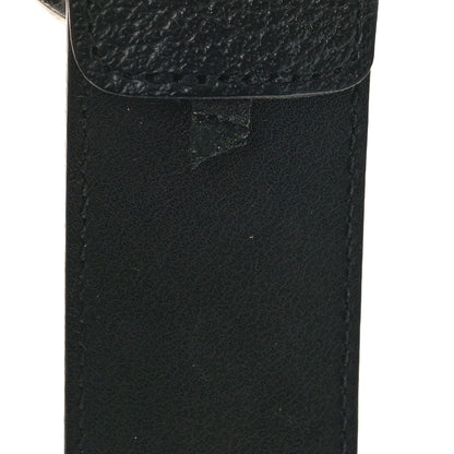 Gucci Textured Dollar Calfskin Nickel Double G 40mm Belt 100 40 Black 5 of 5