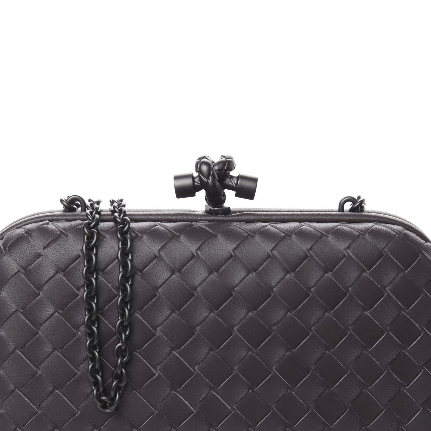 Nappa Intrecciato Chain Knot Clutch Quetsche