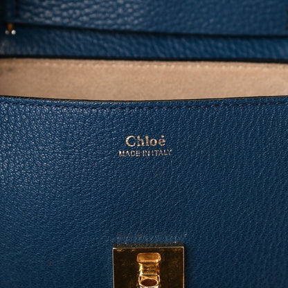 Chloe Grained Lambskin Mini Drew Shoulder Bag Royal Navy 6 of 8