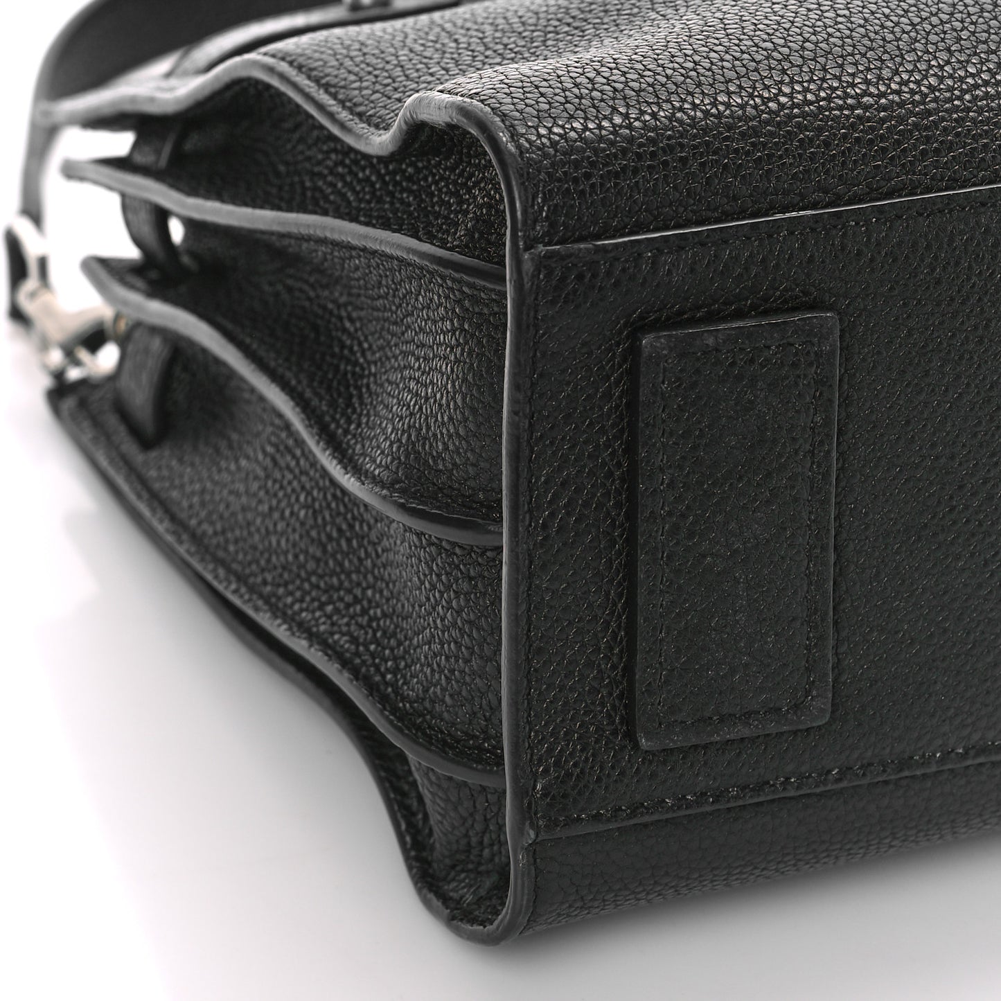 Grained Calfskin Baby Sac De Jour Souple Black
