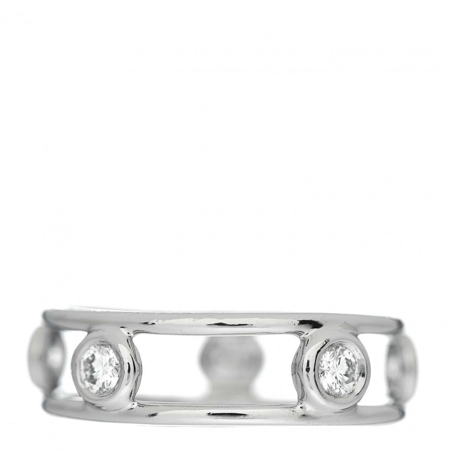 Tiffany Platinum Diamond Elsa Peretti Diamonds by the Yard Ring 49 5 3 of 5