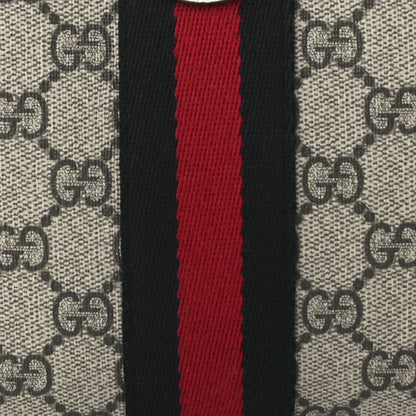 Gucci GG Supreme Monogram Textured Calfskin Web Small Ophidia Camera Bag Beige Ebony Mystic White 8 of 12