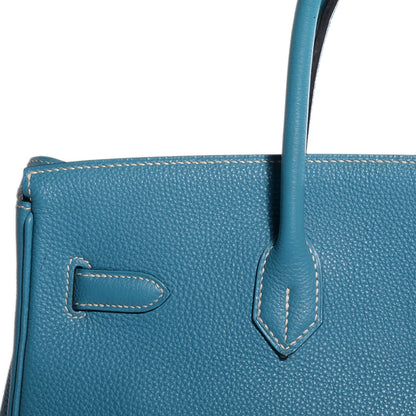 Hermes Togo Birkin 35 Blue Jean 11 of 23