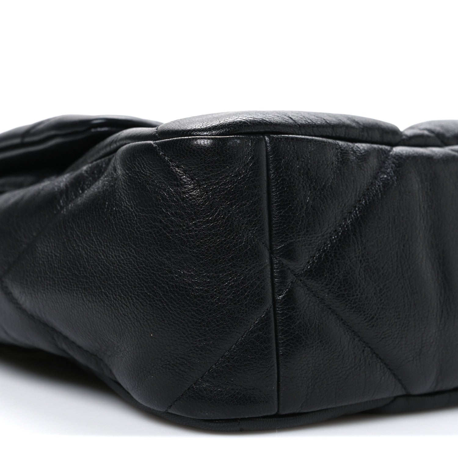 Chanel Goatskin Quilted Large Chanel 19 Flap Black 9 of 10