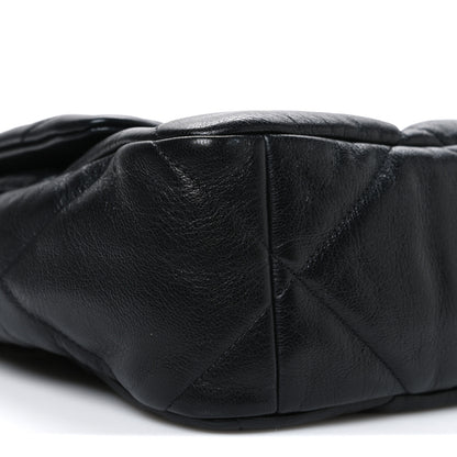 Chanel Goatskin Quilted Large Chanel 19 Flap Black 9 of 10