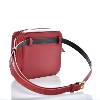 Saint Laurent Lambskin Matelasse Vicky Monogram Belt Bag Eros Red 3 of 8