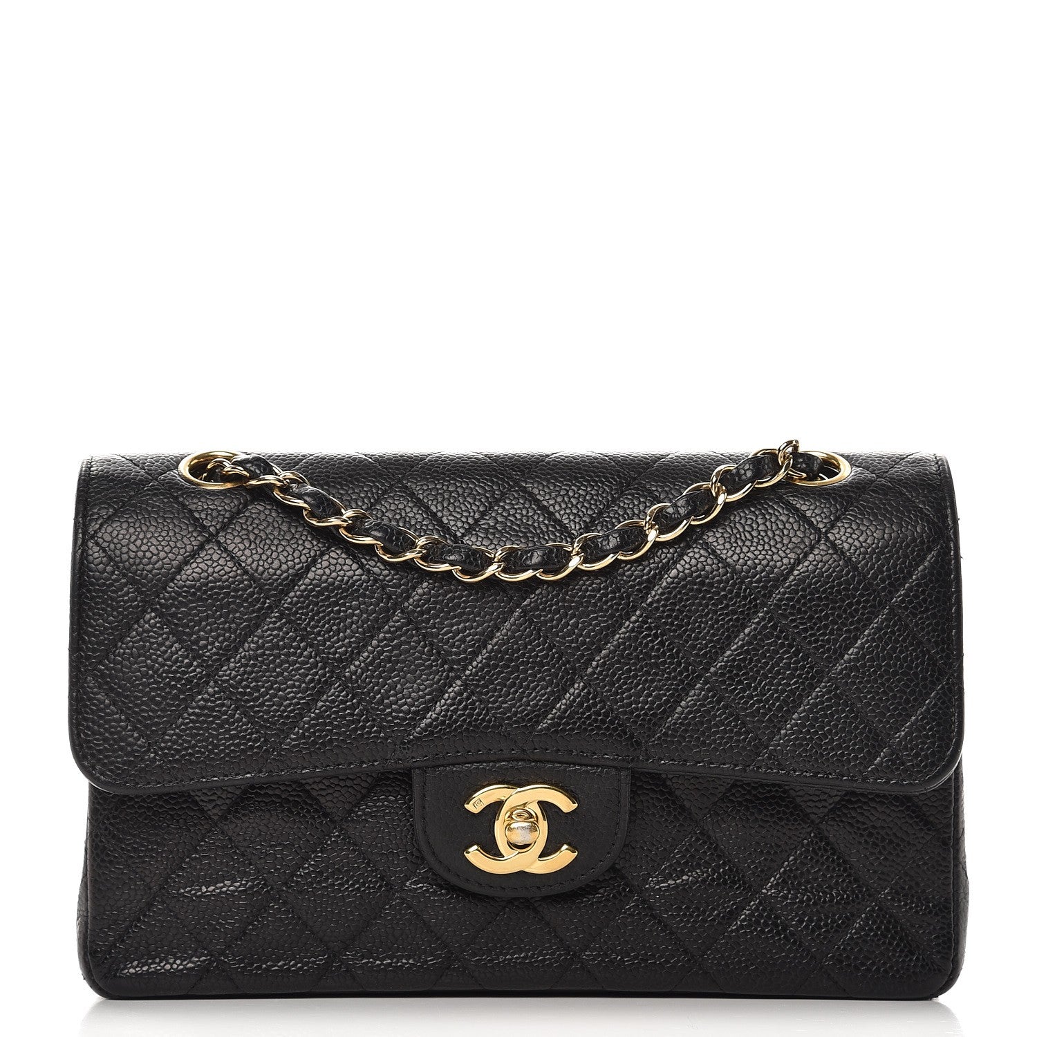 Chanel Caviar Quilted Medium Double Flap Black 1 of 15