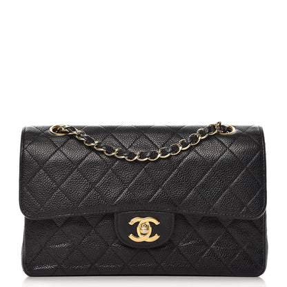 Chanel Caviar Quilted Medium Double Flap Black 1 of 15