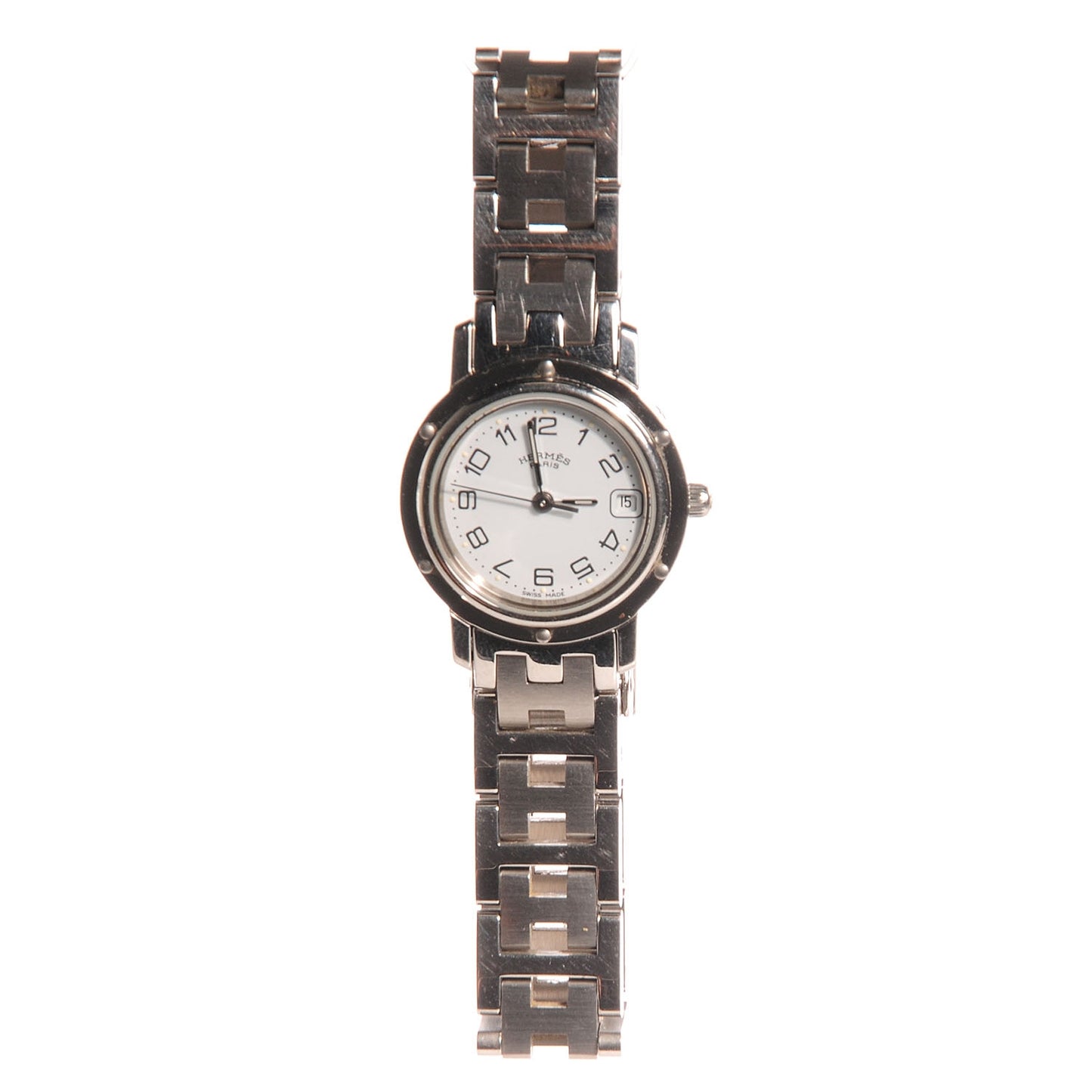 Stainless Steel 24mm Clipper Quartz Watch White
