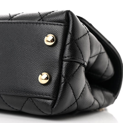 Chanel Caviar Quilted Extra Mini Coco Handle Flap Black 11 of 11