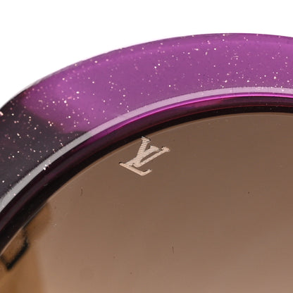Louis Vuitton Petit Soupcon Rond Sunglasses Z0560E Purple Glitter 7 of 8
