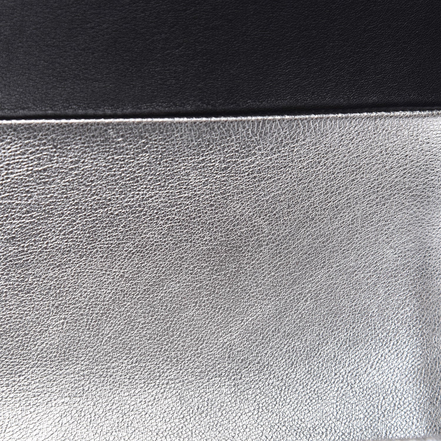 Chanel Metallic Goatskin Calfskin Medium Boy Flap Silver Black 13 of 15