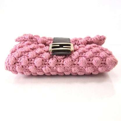 Fendi Woven Knit Baguette Pink 5 of 12