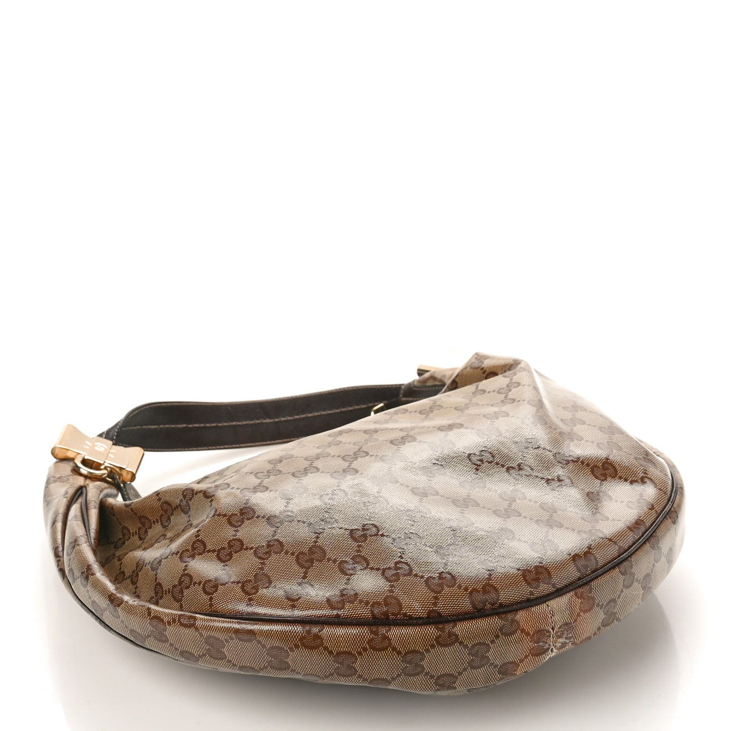 Crystal Monogram Duchessa Hobo Brown