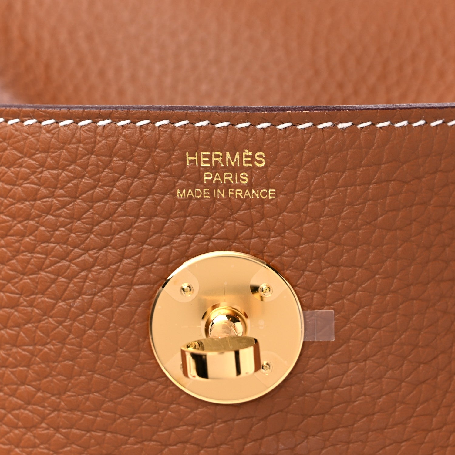 Hermes Taurillon Clemence Lindy 26 Gold 6 of 10