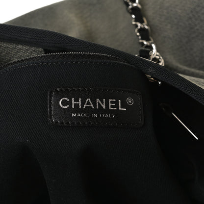 Chanel Canvas Small Deauville Tote Grey 6 of 10