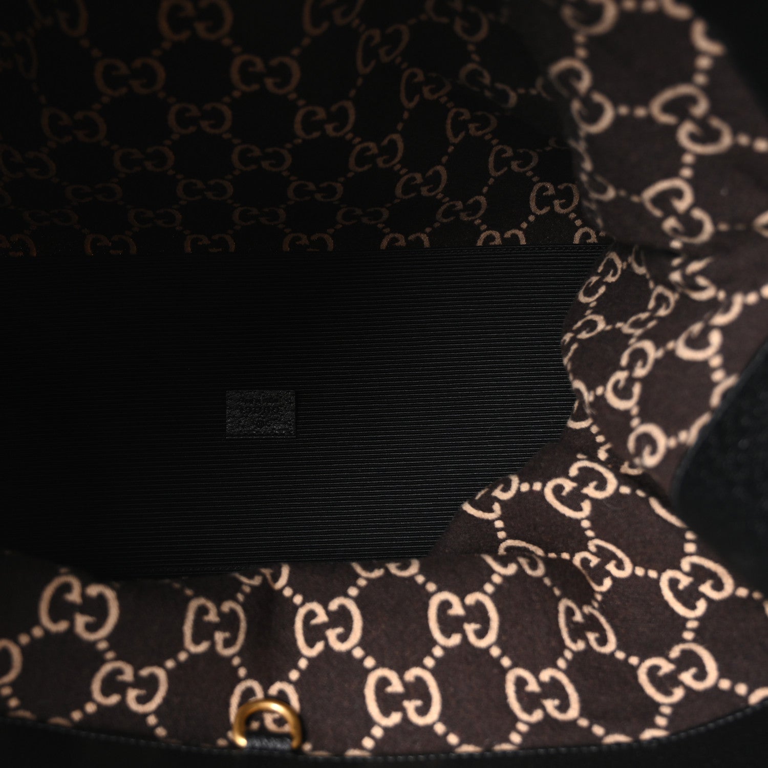 Gucci Covered Wool GG Monogram Large Tote Bag Beige Ebony 5 of 10