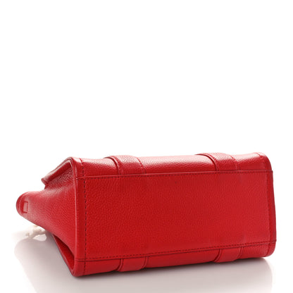 Marc Jacobs Grained Calfskin Small The Tote Bag True Red 4 of 10