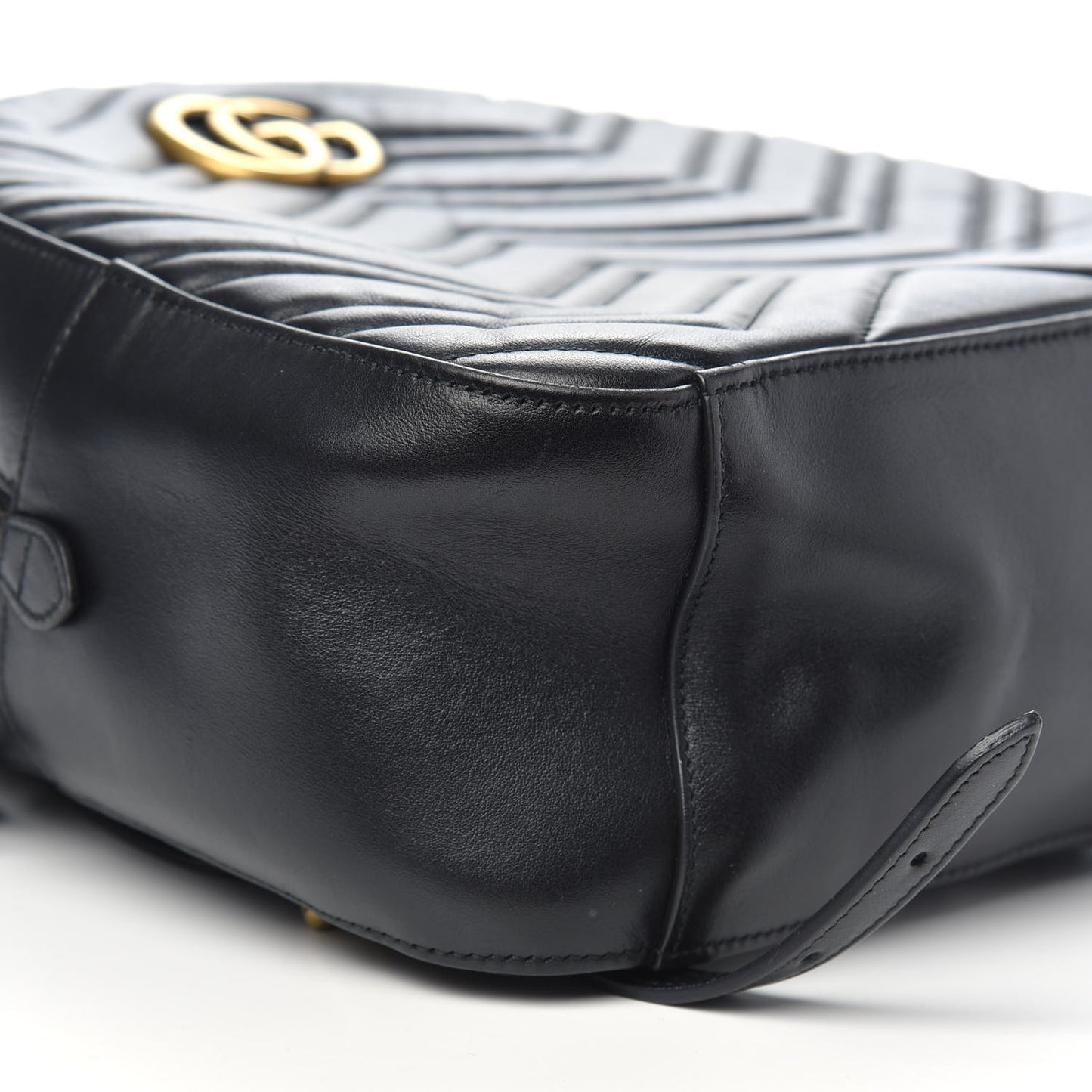 Calfskin Matelasse GG Marmont Dome Backpack Black