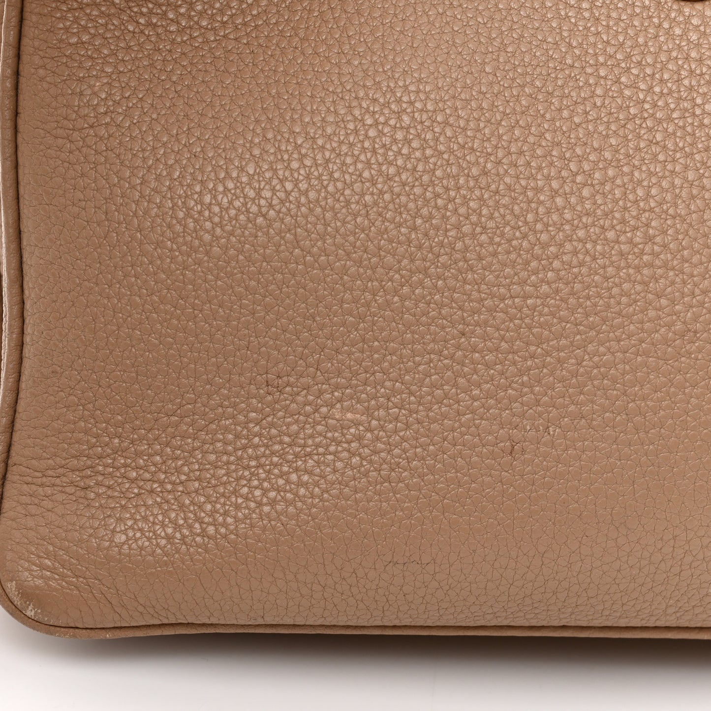 Vitello Daino Double Zip Crossbody Bag Cammeo