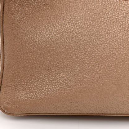 Prada Vitello Daino Double Zip Crossbody Bag Cammeo 19 of 19