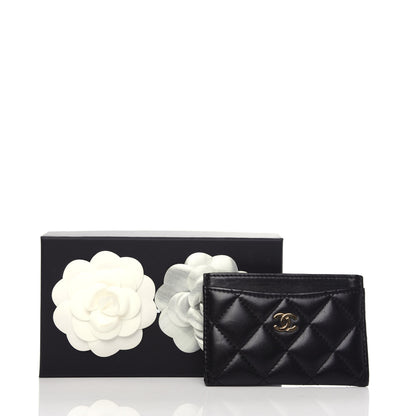 Chanel Lambskin Quilted Card Holder Black 8 of 8