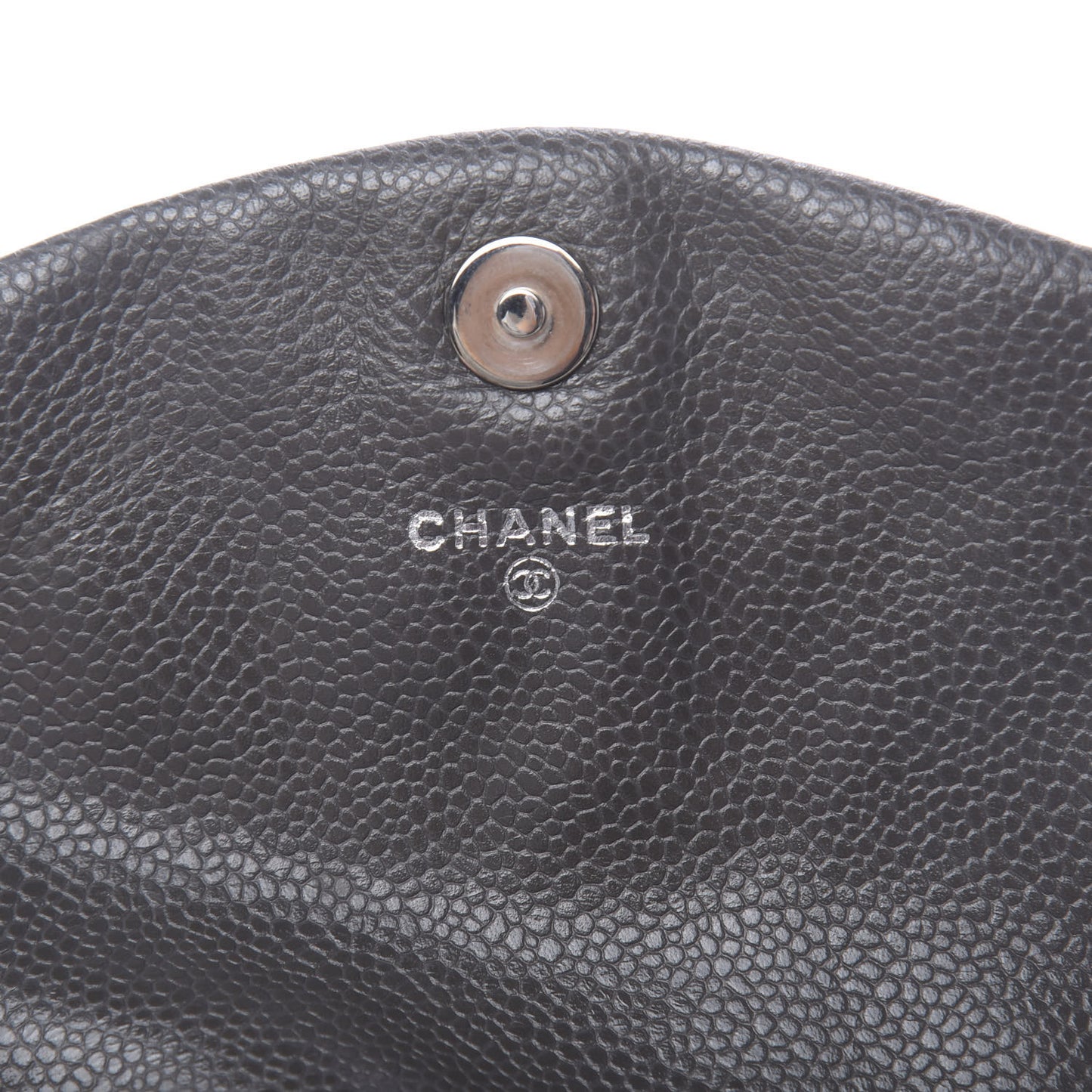 Caviar Half Moon Wallet On Chain WOC Grey