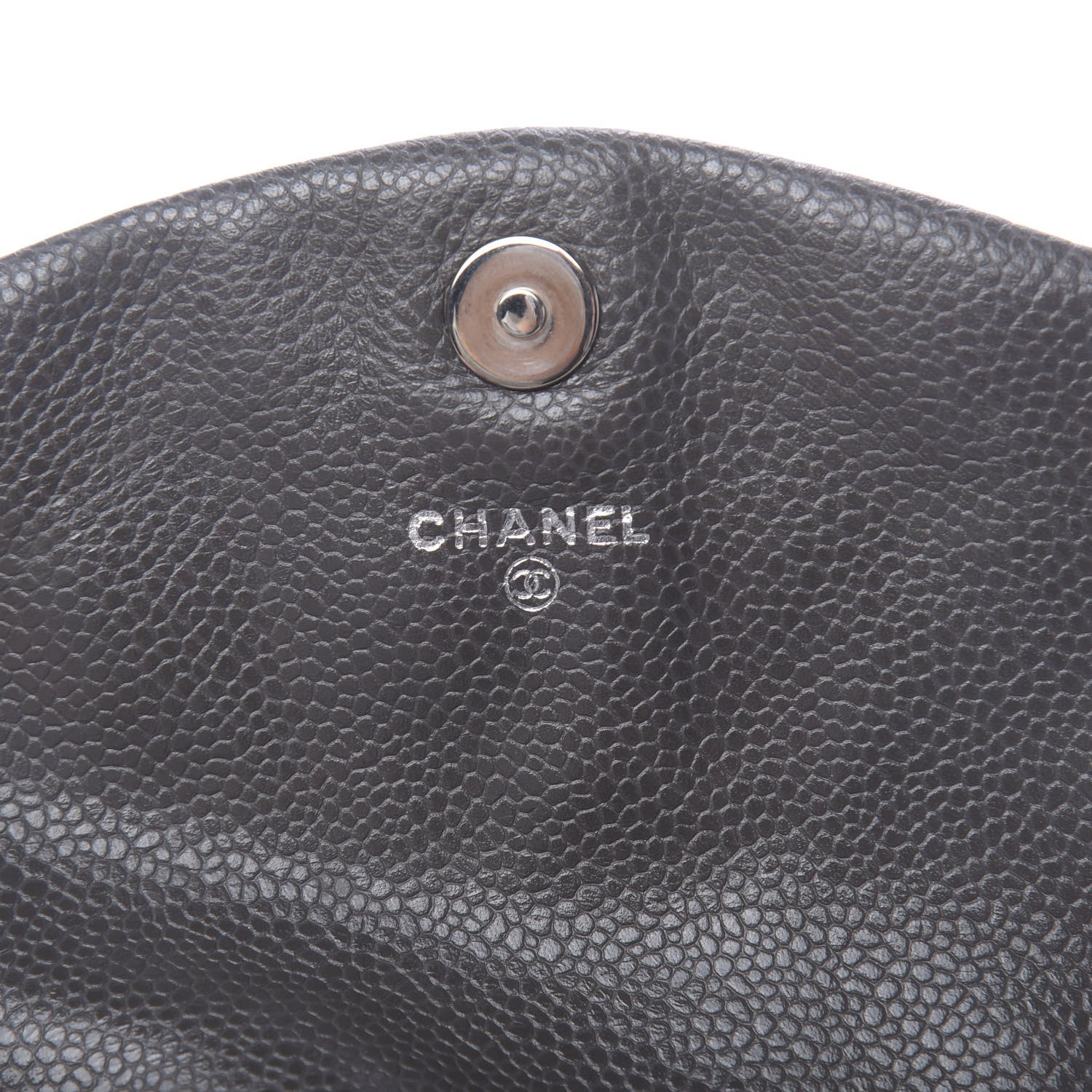 Chanel Caviar Half Moon Wallet On Chain WOC Grey 6 of 11