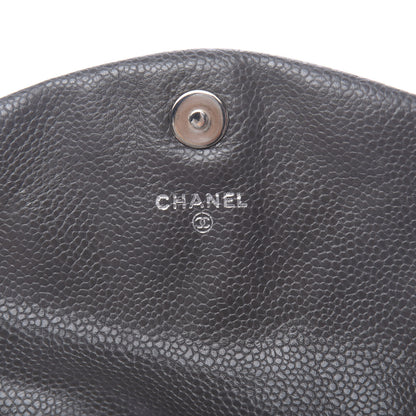 Chanel Caviar Half Moon Wallet On Chain WOC Grey 6 of 11