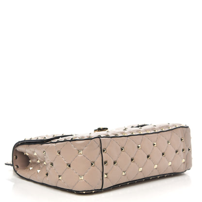 Valentino Garavani Lambskin Medium Rockstud Spike Shoulder Bag Poudre 4 of 8