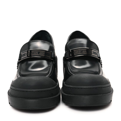 Christian Dior Brushed Calfskin Dior Code Lug Sole Platform 35mm Loafers 39.5 Black 3 of 8