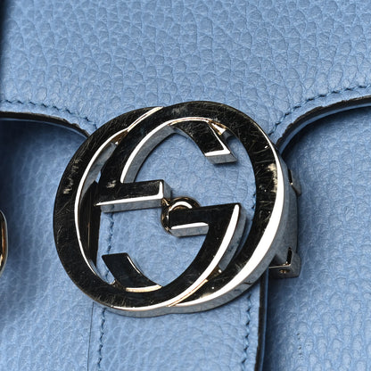 Gucci Dollar Calfskin Small Interlocking G Shoulder Bag Mineral Blue 14 of 14