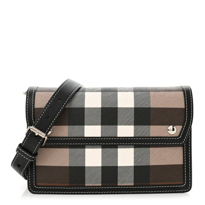 Burberry E-Canvas Giant Check Oscar Crossbody Dark Birch 1 of 11