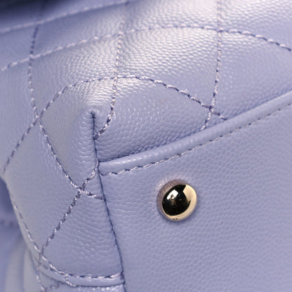 Chanel Caviar Quilted Mini Coco Handle Flap Light Purple 9 of 12