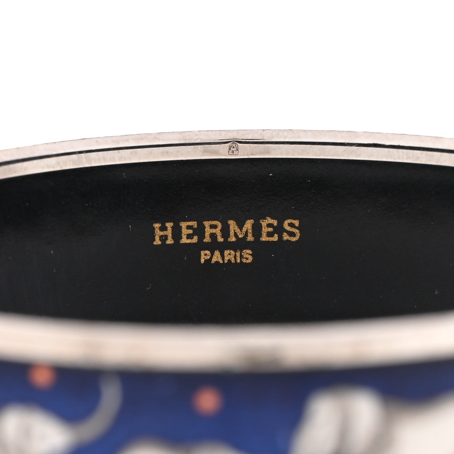 Hermes Enamel Printed Elephants Grazing Medium Bracelet 70 4 of 6