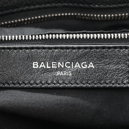 Balenciaga Chevre Silver Metallic Edge Hardware Velo Black 6 of 10