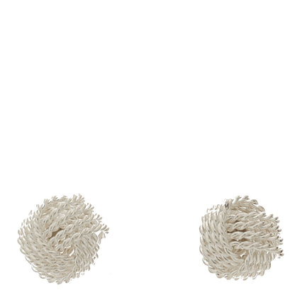 Tiffany Sterling Silver Twist Knot Earrings 1 of 5