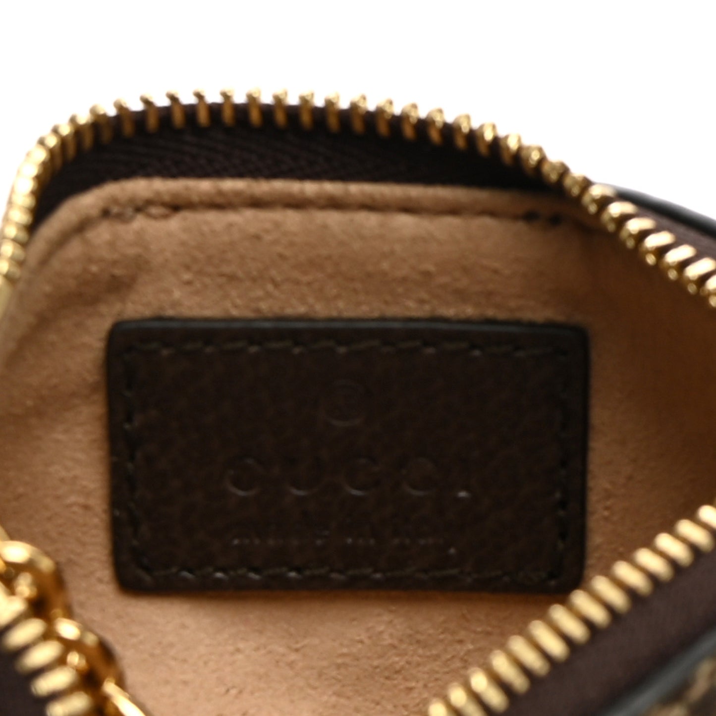 GG Supreme Monogram Web Ophidia Key Case Beige New Beige New Acero
