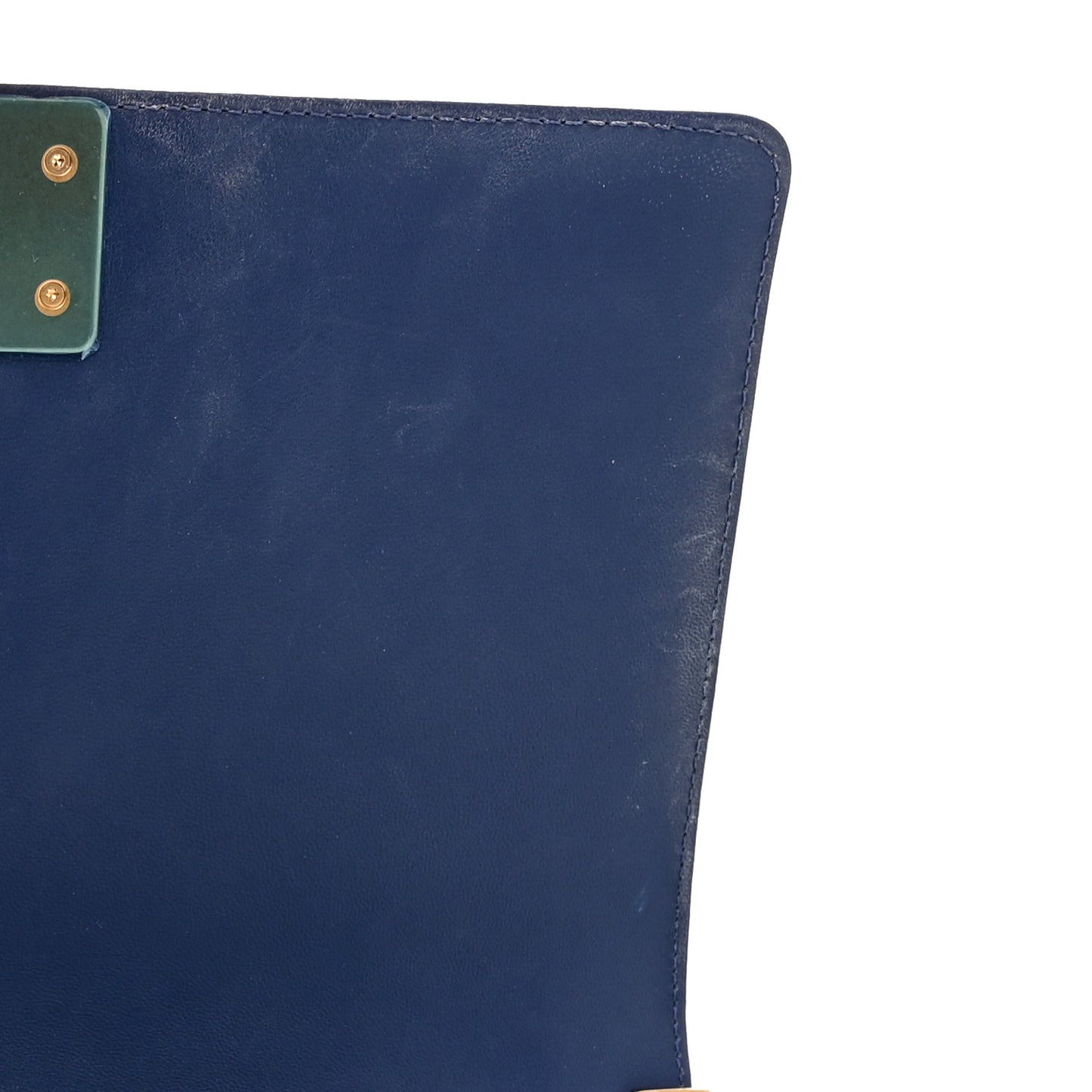 Lambskin Quilted Medium Boy Flap Blue