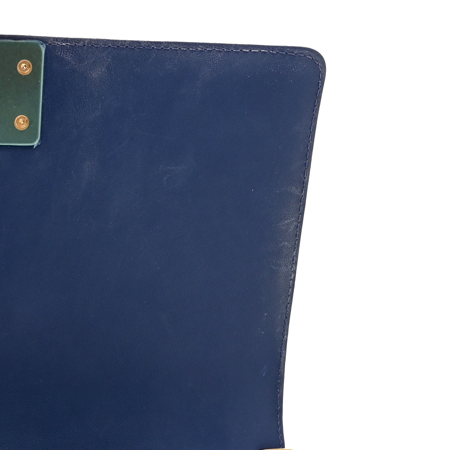 Chanel Lambskin Quilted Medium Boy Flap Blue 15 of 16
