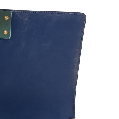Chanel Lambskin Quilted Medium Boy Flap Blue 15 of 16