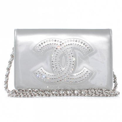 Chanel Patent Strass Wallet On Chain WOC 1 of 8
