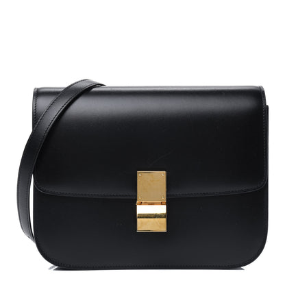 Celine Box Calfskin Medium Classic Box Flap Bag Black 1 of 20